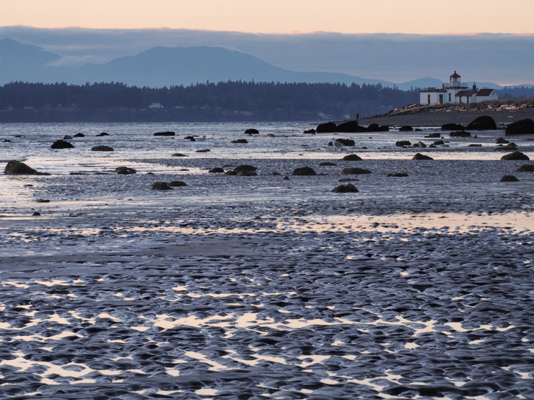 Zero tide at Discovery Park South Beach